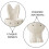 3Pcs Ceramic Bunny Ear Egg Holder Rabbit Shaped Porcelain Cup 7