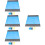 4 Sets Foldable Picnic Blanket Large Beach Mat Camping Rug 9