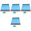 4 Sets Foldable Picnic Blanket Large Beach Mat Camping Rug 5
