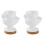 2Pcs Ceramic Egg Cup Chick Shape Egg Holder 4