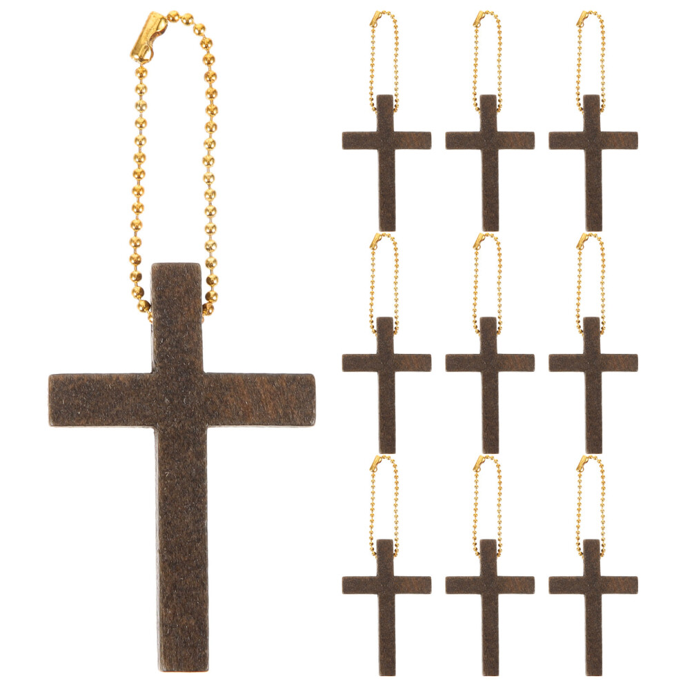 50 Pezzi Ciondoli In Legno Con Per Gioielli-image