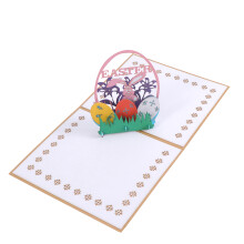 3Pz Biglietti 3D Popup Con Uova E