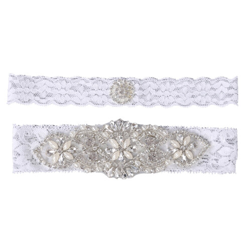 2 Pezzi Reggicalze Sposa In Con ( ) 1