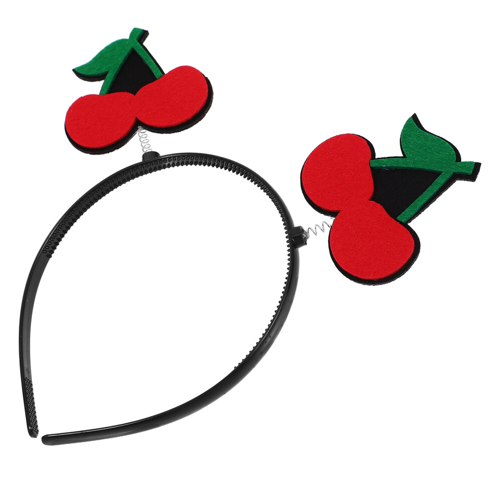 4 Stuks Schattige Kers Haarband Voor Kinderen Vrouwen Feesten-image