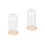 2 Pezzi Cupola 9X24 Cm Con Base In 9