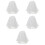5St Witte Parel Bruidsluier Kort Sierlijk Bruidshaaraccessoire 7