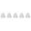 5St Witte Parel Bruidsluier Kort Sierlijk Bruidshaaraccessoire 9