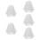 5St Witte Parel Bruidsluier Kort Sierlijk Bruidshaaraccessoire 10