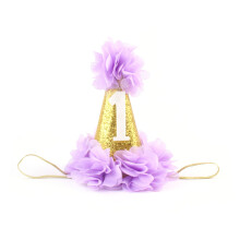 3Pz Fasce Viola Neonata 1 Compleanno Eleganti