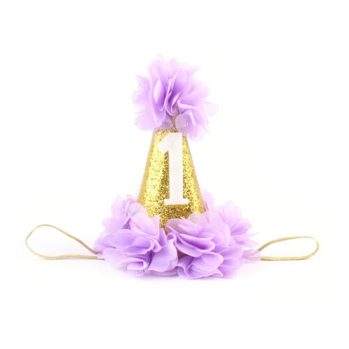 3Pz Fasce Viola Neonata 1 Compleanno Eleganti