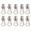 20Pz Zip Resistenti in Zinco Argento Per Riparazione 2