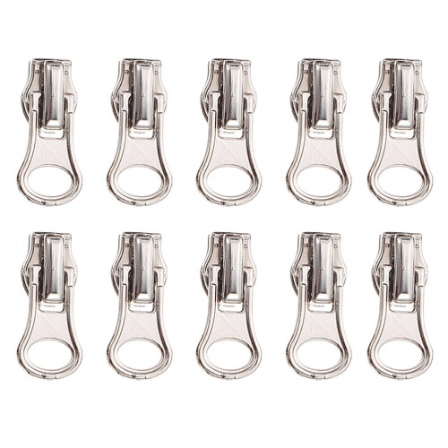 20Pz Zip Resistenti in Zinco Argento Per Riparazione 1