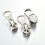 20Pz Zip Resistenti in Zinco Argento Per Riparazione 10