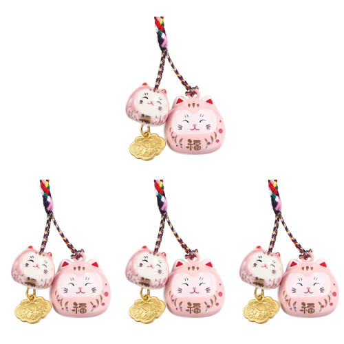 4Pz Pendenti Rosa Per Decorazione Auto E Zaino 1