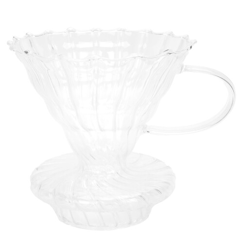 Glass Pour Over Coffee Dripper Cone Filter, 11.5x11.3x6cm 1