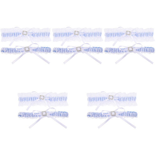 5Paren Set Bruidskousen Kant Strik Elastische Lieftallige Bruid 2