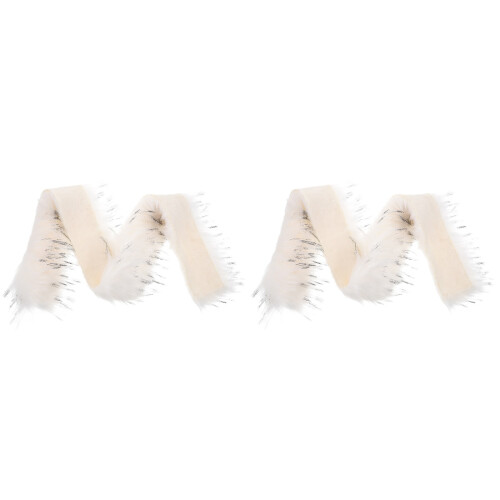 2St Wit Nep Voor Doe-Het- Gnoom Baard En Accessoires 1
