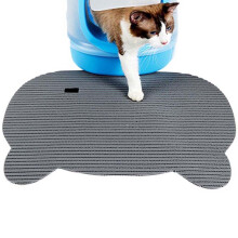 2St Kattenmat Grijs Stevig Phthalatevrij Dagelijks Gebruik Kat