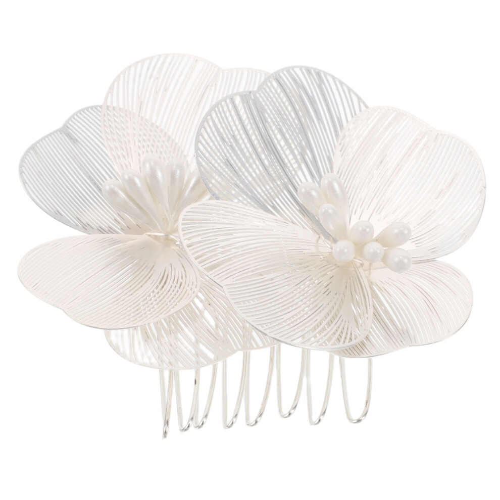 2 Stuks Grote Bloemblaadjes Haarkam Voor Bruidskapsels-image