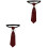 2St Klassieke Polyester Stropdas Vrouwen Decor 3