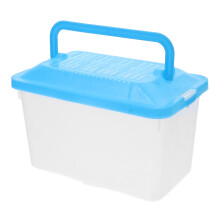 3St Transparante Reptiel Voerbox Plastic Compact Mobiel Aquarium