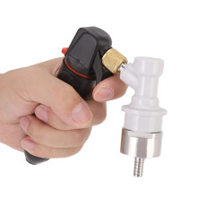 Handhold-Pressurizer-Set für Fässer & Soda Schwarz 200g Carbonation Cap