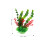 Planta Aquática Artificial Plástico Para Decoração De 3