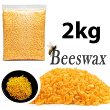 2KG Organic Orange Beeswax Pellets Easy Melt Pure