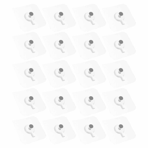 60 Unidades Gancho Para Quadro Multifuncional Sem Pregos 1