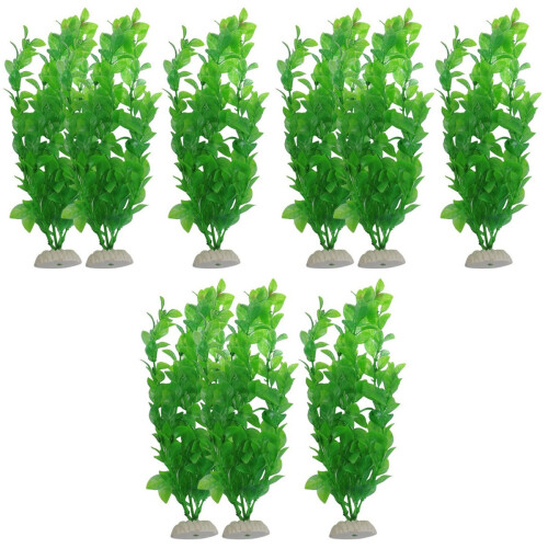 9 Peças Planta Artificial Subaquática Entada Phaseoloides Para 2