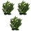 3 Peças Planta Aquática Artificial Plástico Para 3