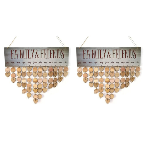 2Pcs Pendurável Família E Com 1