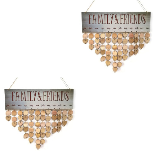 2Pcs Pendurável Família E Com 2