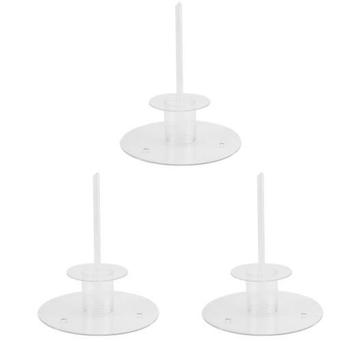 3 Unidades Base Para Forma De Bolo Transparente Ferramenta Para Assar 1