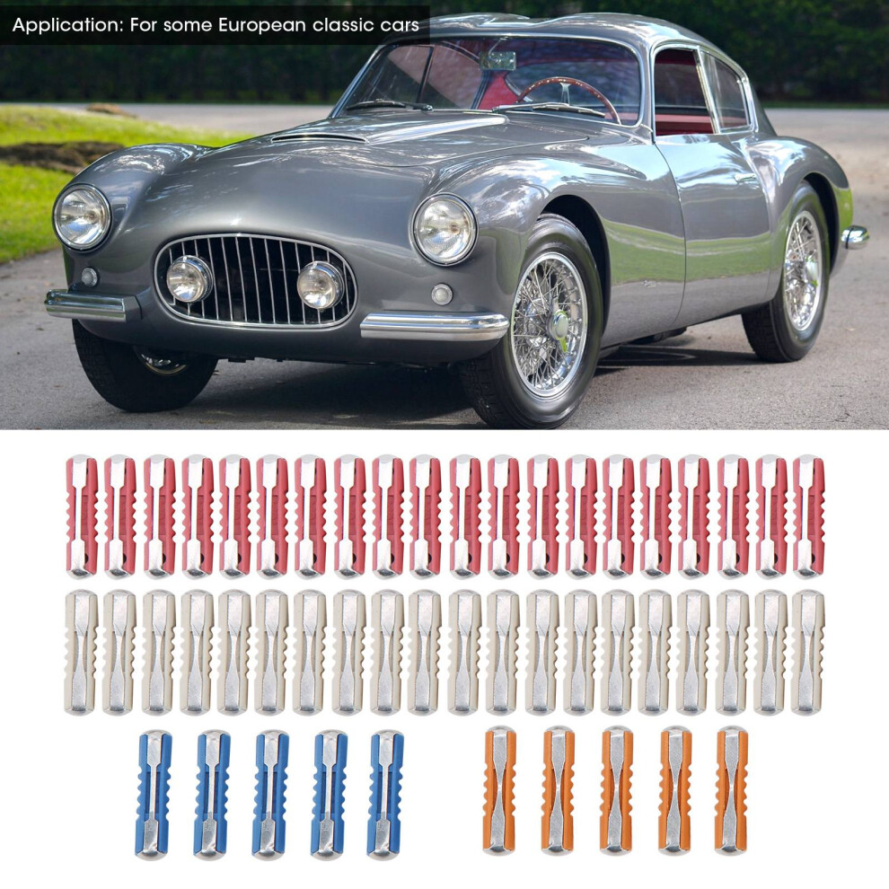 Vehicle Fuse Kit 50Pcs 5A 8A 16A 25A European Designed With Stable Performance 7691359808671