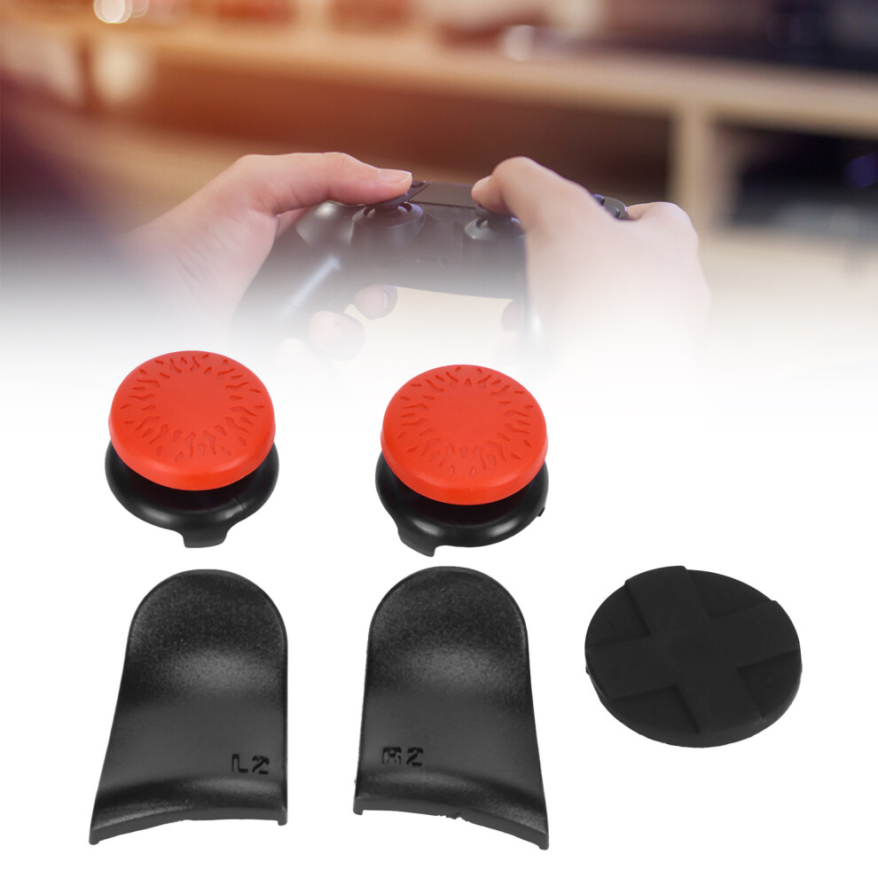 Controller Thumb Stick Cover For Ps5 5-In-1 Trigger Extender L2 R2 Red 7901359809562