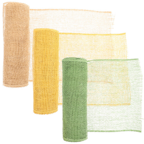 9 Poly-Jute-Mesh Blumenstraußverpackung DIY Blumenkranz 2