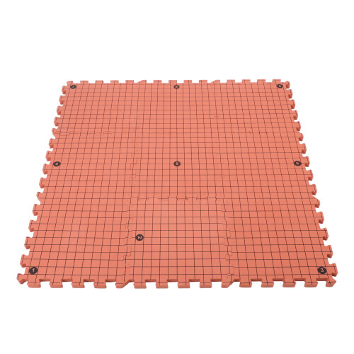 Interlocking Foam Mat 9 Pcs for Knitting Blocking Brick Red Crochet Projects