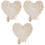 3Stk Khaki Naturmaterial Hochzeit Feiern 3