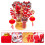 2Sets Roter Desktop Bonsai Neue Jahr Chinesisch 11