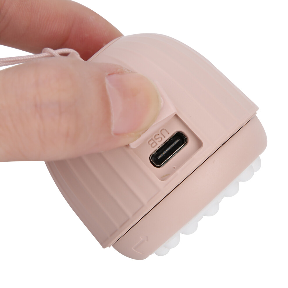 Pink Usb Face Cleanser With Massage & Spray Modes, 300Mah Battery