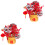 2Sets Roter Desktop Bonsai Neue Jahr Chinesisch 5