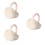 3 Inklapbare Oorkappen Unisex Winter Oorbedekking Wit 7