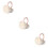 3 Inklapbare Oorkappen Unisex Winter Oorbedekking Wit 9