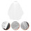 3St Bruidskamsluiers Wit Praktisch Elegant Bruidsversiering 10