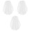 3St Bruidskamsluiers Wit Praktisch Elegant Bruidsversiering 3