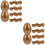 20 Stuks Gouden Plastic Vullbare Eieren Snoep Doosjes 6