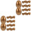 20 Stuks Gouden Plastic Vullbare Eieren Snoep Doosjes 3