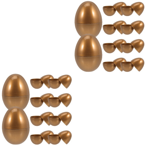 20 Stuks Gouden Plastic Vullbare Eieren Snoep Doosjes 2