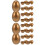 20 Stuks Gouden Plastic Vullbare Eieren Snoep Doosjes 5